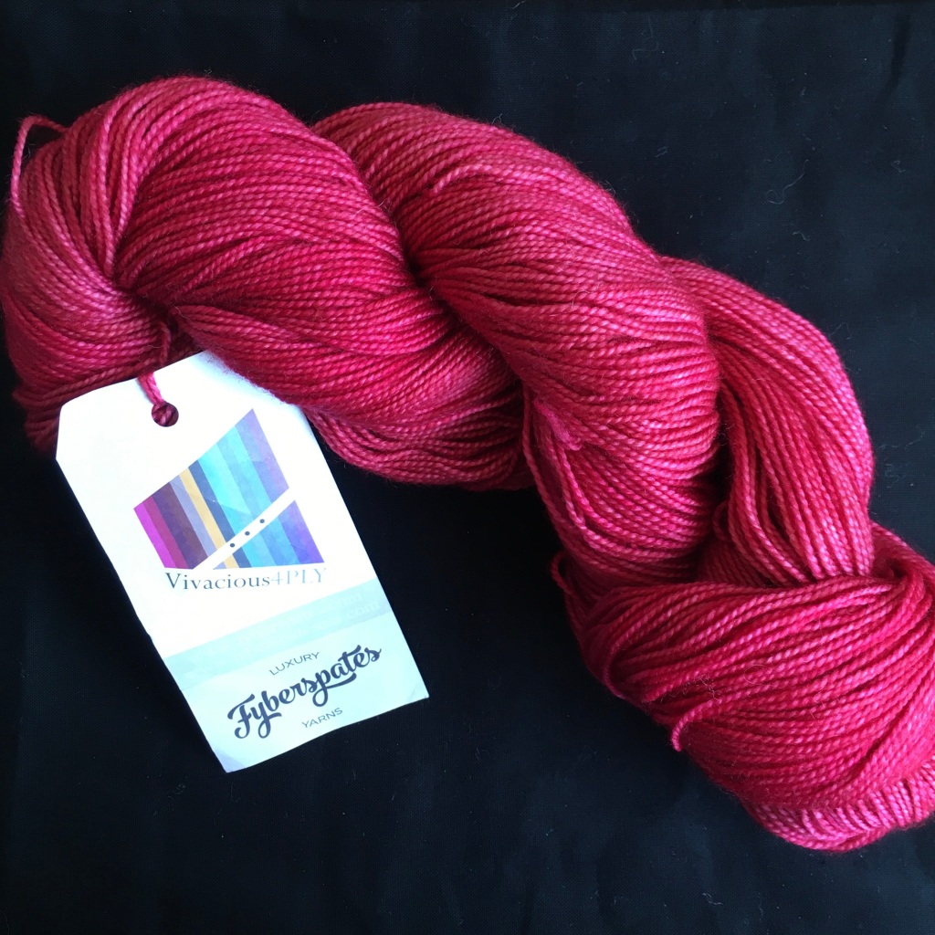 1 skein of Fyberspates Vivacious 4ply in Strawberry